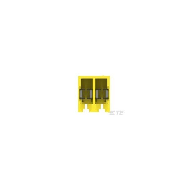 Te Connectivity Headers & Wire Housings Closed With Tabs 2P L.R. Yellow 20 Awg - 3-643818-2