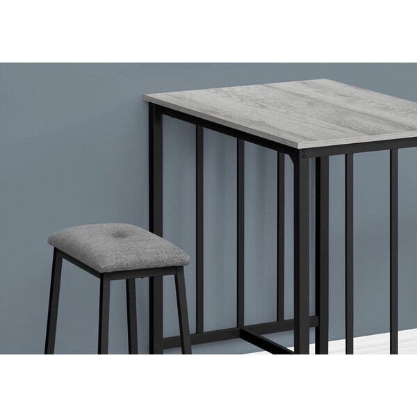 Monarch Specialties Rectangle Counter Height Dining Table Set, 36 in W, 35.5 in L, 23.75 in H, 3 - I 1144