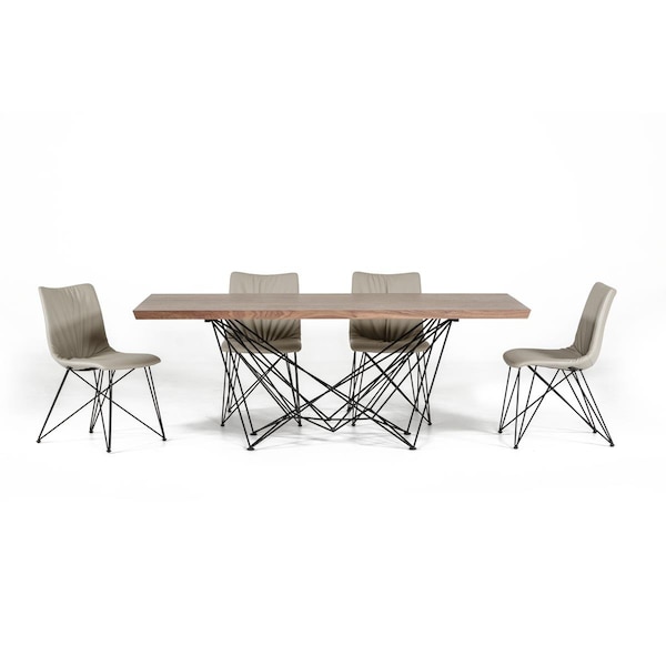 Made-To-Order Modern Walnut Dining Table - 30 x 79 x 39 in. - MA3092590