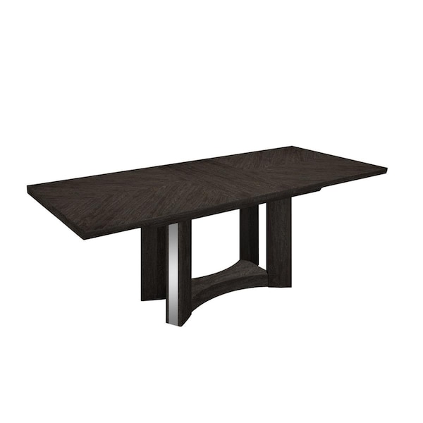 Gfancy Fixtures Gray Dining Table - 98 x 43 x 30 in. - GF3093953