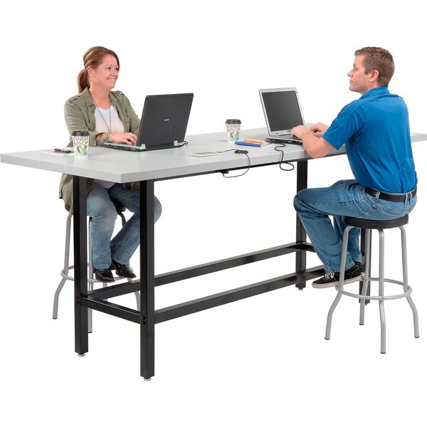 Interion By Global Industrial Bar Table, 36 in W, 96 in L, 42 in H - 695433