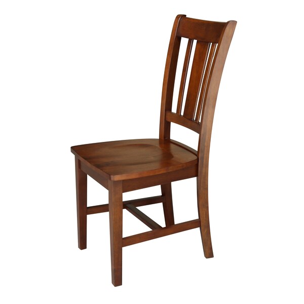International Concepts 42 in. Dual Drop Leaf Table with 2 Splat Back Dining Chairs - 3 Piece Dining Set - K58-42DP-C581-10P