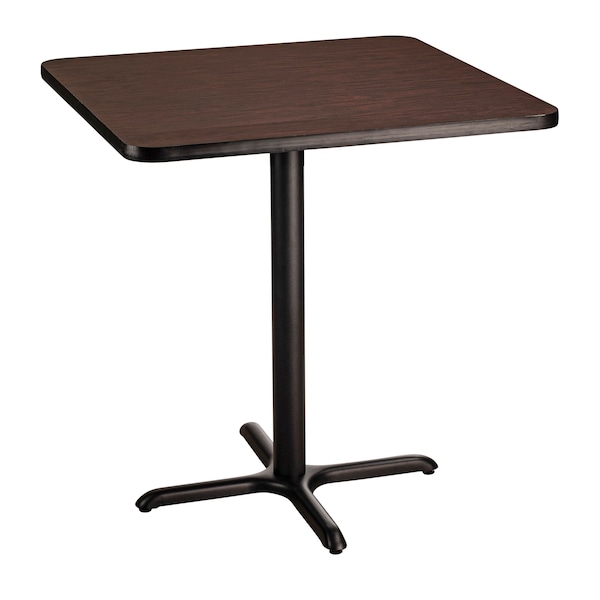 National Public Seating NPS Cafe Table, 36 Square, X Base, 36 Height - CT33636XCMY