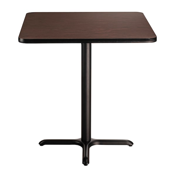 National Public Seating NPS Cafe Table, 36 Square, X Base, 36 Height - CT33636XCMY