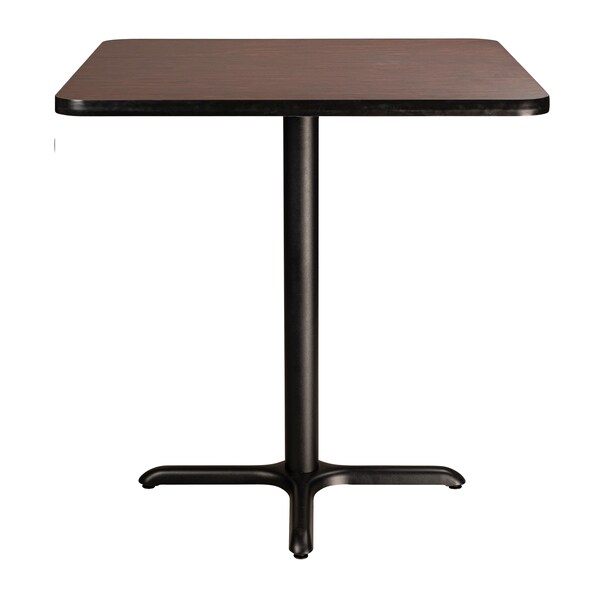 National Public Seating NPS Cafe Table, 36 Square, X Base, 36 Height - CT33636XCMY