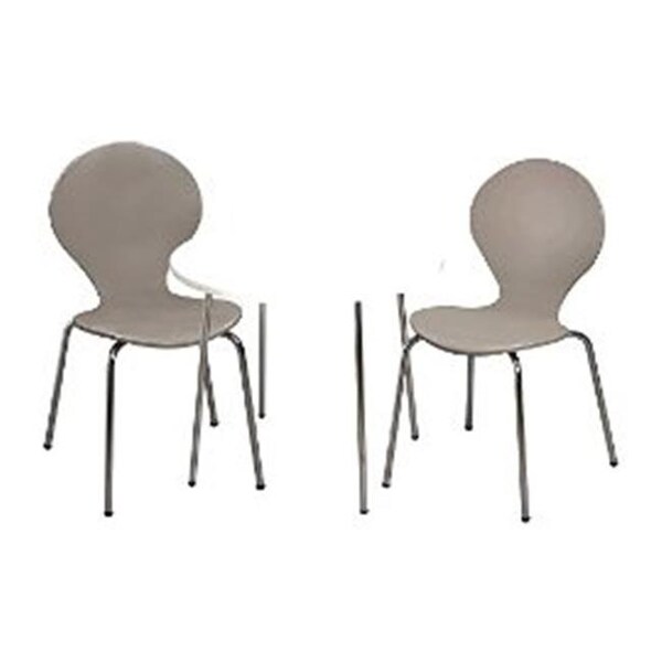Giftmark Giftmark 3012G Modern Childrens Table and  2 Chair Set with Chrome Legs - Grey - 3012G