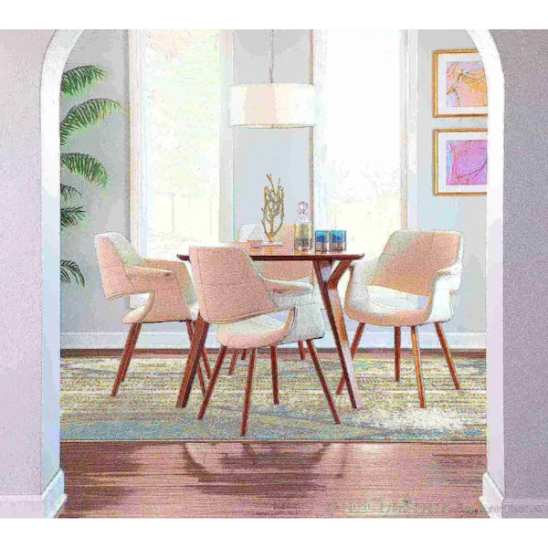 Lumisource Folia Dinette Table in Walnut - DT-FOLIA WL