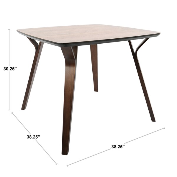 Lumisource Folia Dinette Table in Walnut - DT-FOLIA WL