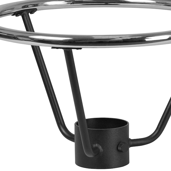 Flash Furniture Round Table Base Ring, 4.25", 19.5"dia., 19.5" W, 19.5" L, 12" H, Chrome - XU-DG-30175-4-GG