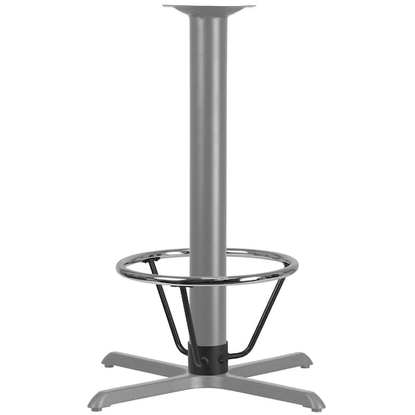 Flash Furniture Round Table Base Ring, 4.25", 19.5"dia., 19.5" W, 19.5" L, 12" H, Chrome - XU-DG-30175-4-GG