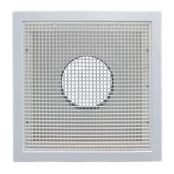 American Louver Stratus Plastic Return Filter Grille, 6" Duct, T-grid, BLK - STR-ERFG-6BK