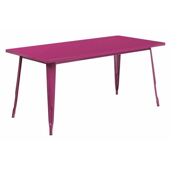 Flash Furniture Rectangle 31.5" W, 63" L, 29.5" H, Metal, Purple - ET-CT005-PUR-GG