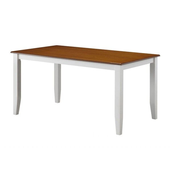 Boraam Industries Inc. Bloomington Dining Table White-Honey Oak - 22030