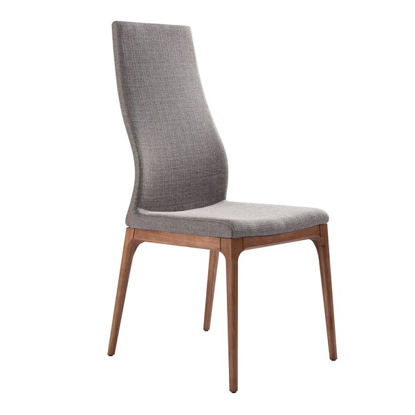 Armen Living Treviso Parker Mid-Century Walnut Wood 5 Piece Dining Set - SETTVDIWAPKGR