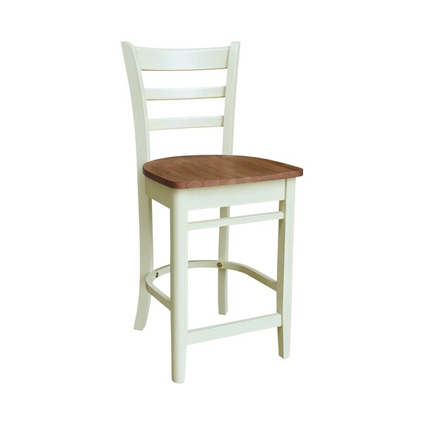 Whitewood Industries Rectangular Extension Dining Table W/ 2 Counter Height Stools, 36 in W, 36.1 in L, 48 in H, 3 - K79-36RXT-23-S6172-2