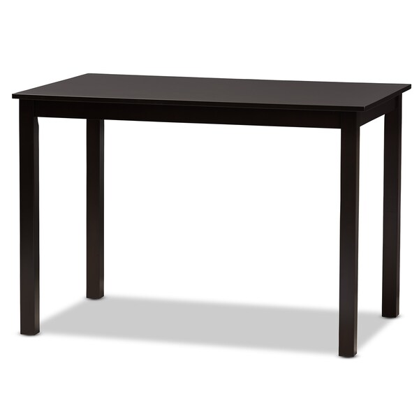 Baxton Studio Luisa Modern and Contemporary Transitional Dark Brown Finished Wood 5-Piece Dining Set - 177-11381-8026-ZORO