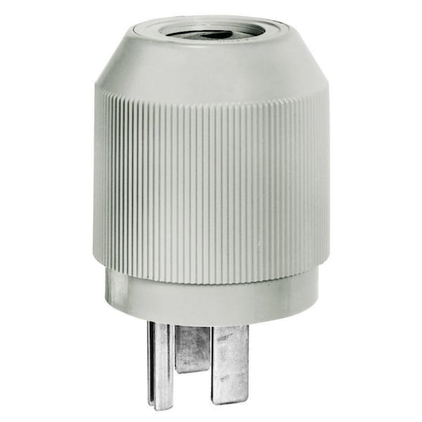 Bryant Straight Blade Device, Male Plug, HD, Straight, 50A 125/250V, 3-Pole 4-Wire Grounding, 14-50P - 9450NP