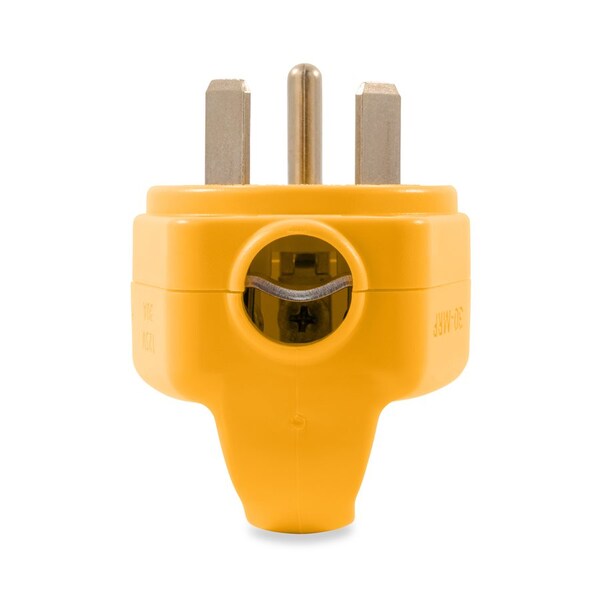 Camco 30AMP POWERGRIP MINI REPLACEMENT MALE PLUG 125V/3750W, CCSAUS - 55283