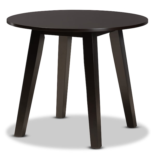 Baxton Studio Rava Modern and Contemporary Dark Brown Finished Wood 5-Piece Dining Set - 179-11385-10896-ZORO