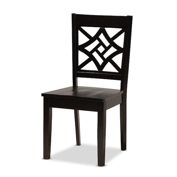 Baxton Studio Rava Modern and Contemporary Dark Brown Finished Wood 5-Piece Dining Set - 179-11385-10896-ZORO
