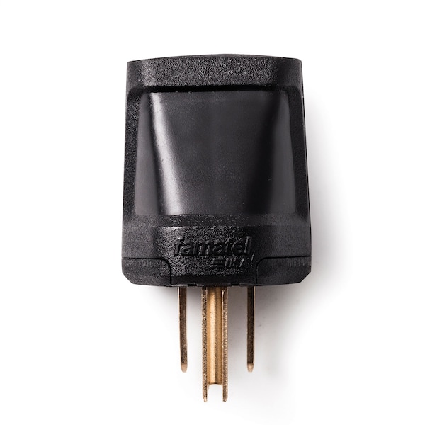 Easylife Tech 15 A 125 V Grounded Replacement Plug Straight Blade Polarized (black) - 0-1101-N