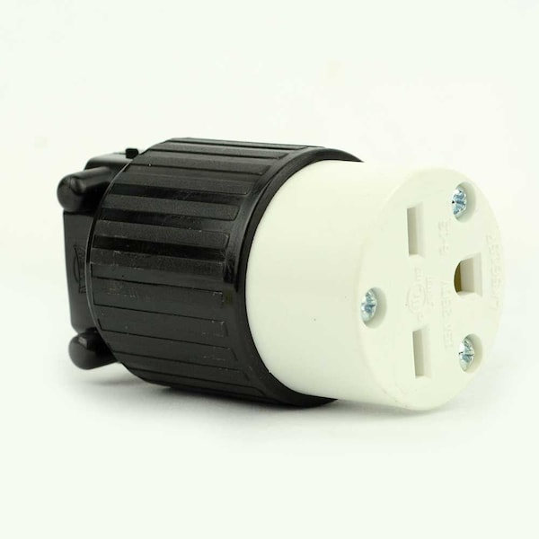 Superior Electric Straight Electrical Receptacle 3 Wire, 15 Amps, 250V, NEMA 6-15R - YGA020F