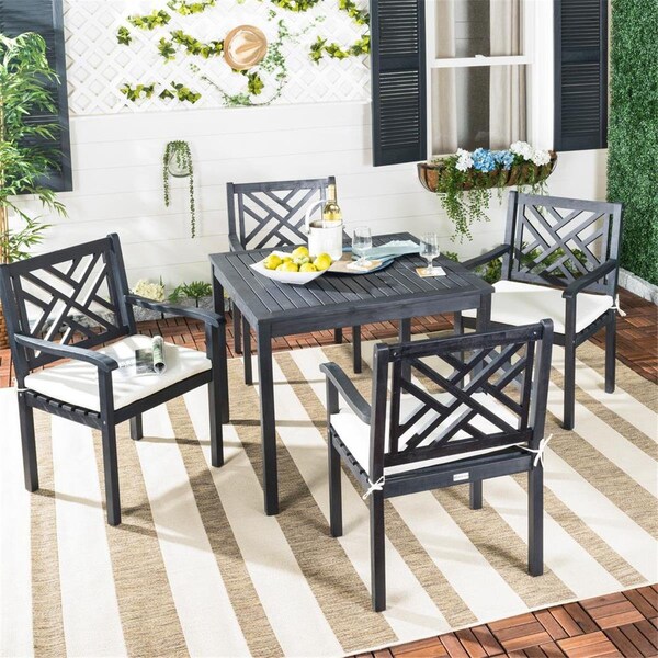 Safavieh Bradbury Dining Set Dark Slate Gray - 5 Piece, 5PK - PAT6720K