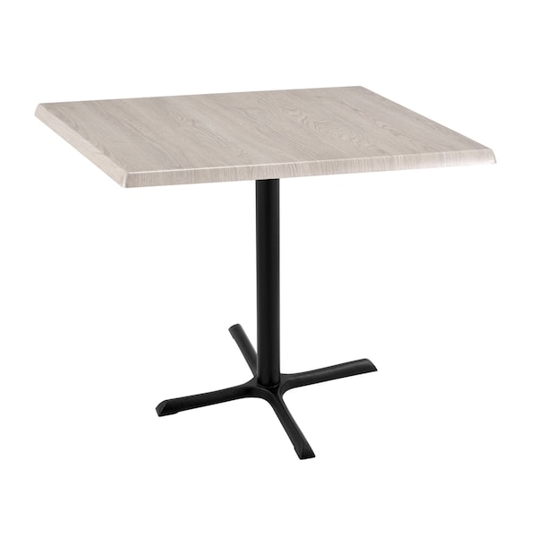 Holland Bar Stool Co 36" Tall OD211 Black Table Base 30" x 30" 36" x 36" Square White Ash Top by the HollBar Stool Co. - OD211-3036BWOD36SQWA