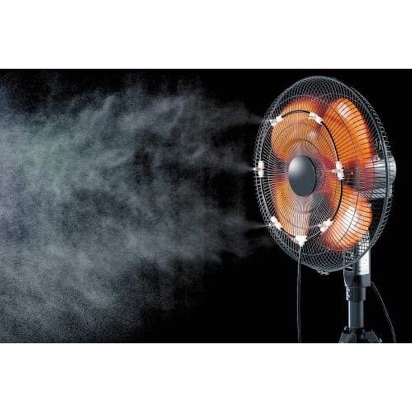 Iliving Cooling System Fan Misting Kit with 0.15 mm Anti-Drip Nozzles Fan Not included - ILG-250