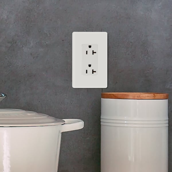 Faith Duplex Receptacle Outlet, Non-Tamper-Resistant 3-Prong Outlet Receptacle, 3-Wire, White, 10PK - SSRE4-WH-10