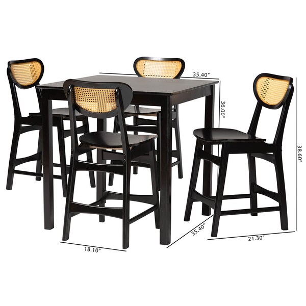 Baxton Studio 35.4" W X 36" L X 35.4" H - 240-13416-9776-ZORO