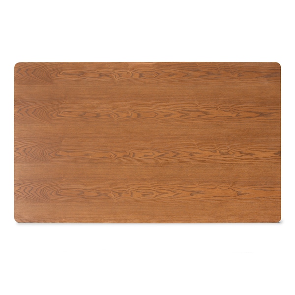 Baxton Studio Dining Nook, 47.25 W, 27.75 H, Wood, Grey/Walnut Brown - 214-11699-9305-ZORO