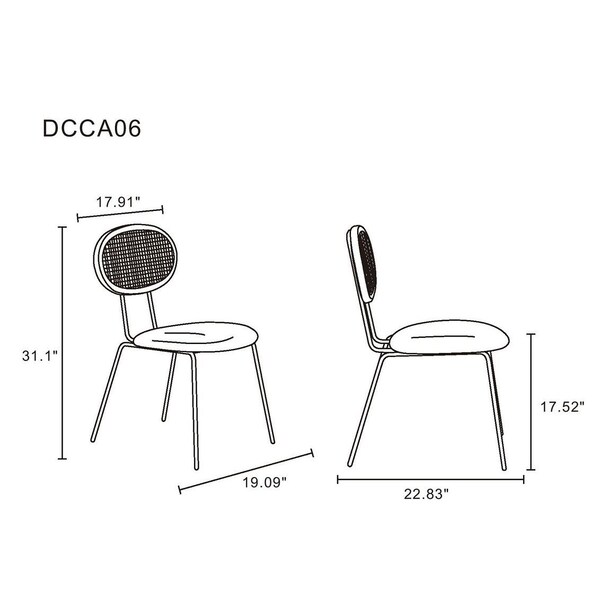 Manhattan Comfort Round Dining Set of 5, 47.24 in L, American Solid Ash Wood, Black - 4-DT03DCCA06-GY
