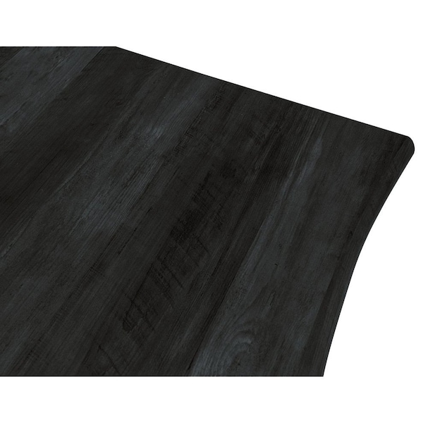 Leisuremod Rectangular 63 in W, 30 in L, Acrylic/Chrome/MDF/Metal, Transparent Black - LF19RTM63TBL6