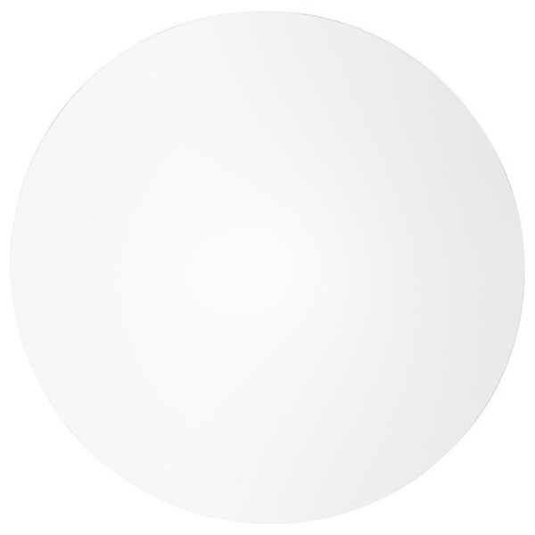 Leisuremod Round 32 in W, 29 in L, MDF/Iron, Black/White - BTBL-31W
