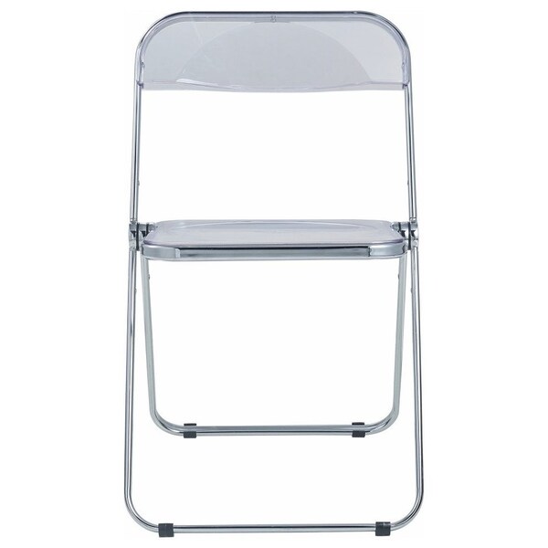 Leisuremod 47 in W, 30 in L, Acrylic/Chrome/MDF/Metal, Clear - LF19RTX47CL4