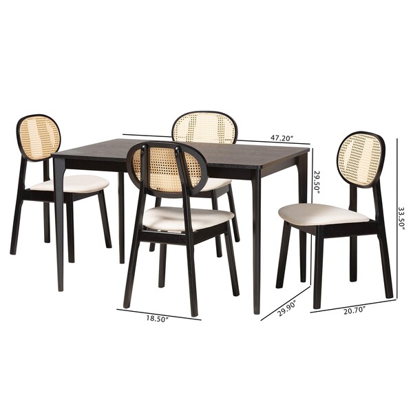 Baxton Studio 47.2" W X 29.5" L X 29.9" H - 234-13299-13281-ZORO