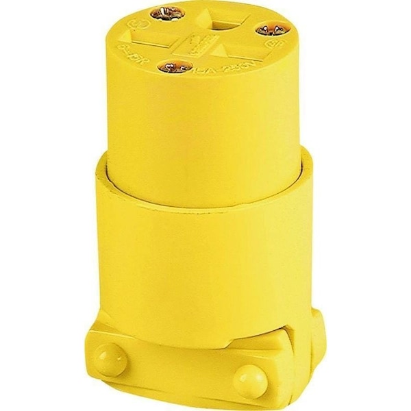 Eaton Wiring Devices Electrical Connector, 2 -Pole, 15 A, 250 V, NEMA: NEMA 6-15, Yellow - 4227-BOX