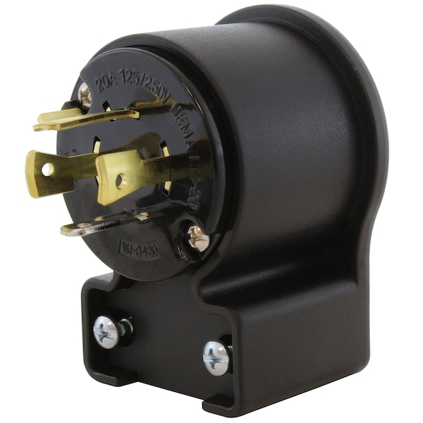 Ac Works NEMA L14-20P 20A 125/250V 4-Prong 4-Angles Locking Male Plug With UL, C-UL Approval - ASEL1420P
