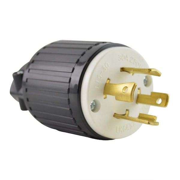 Superior Electric Twist Lock Electrical Plug, 4P 30A 250V - NEMA L15-30P - YGA030