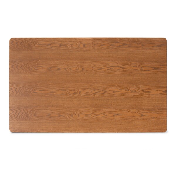 Baxton Studio Dining Nook, 47.25 W, 27.75 H, Wood, Grey/Walnut Brown - 214-11960-11959-9305-ZORO