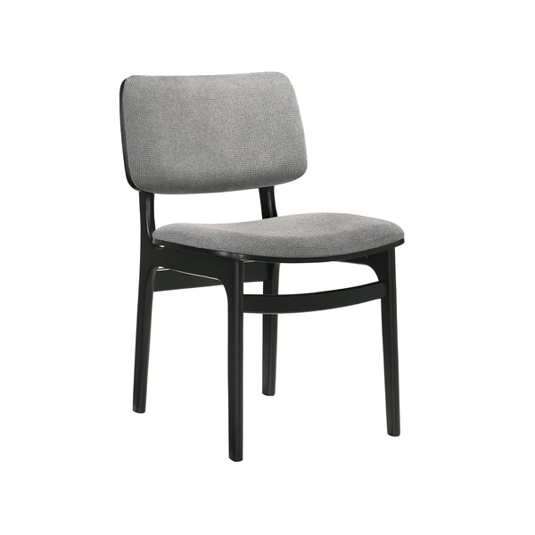 Armen Living Cirque and Lima 5 Piece Black Round Dining Set - SETCQDIBLK5D