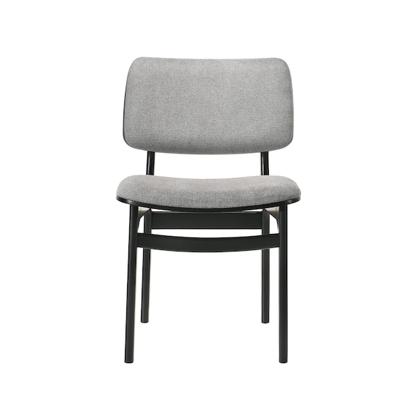 Armen Living Cirque and Lima 5 Piece Black Round Dining Set - SETCQDIBLK5D