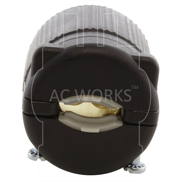 Ac Works NEMA L5-15P 15A 125V 3-Prong Locking Male Plug with UL, C-UL Approval - ASL515P