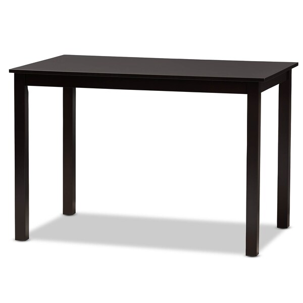Baxton Studio Jackson Grey Upholstered and Espresso Wood 5-Piece Dining Set - 166-10763-8026