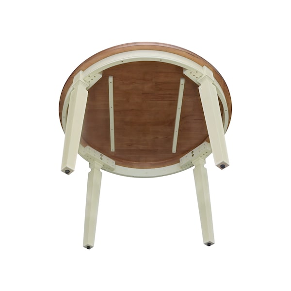 International Concepts Round 44 inx 44 in Round Top Dining Table, Hickory/Shell, 44 in W, 44 in L, 30 in H, Wood - T79-144R-30