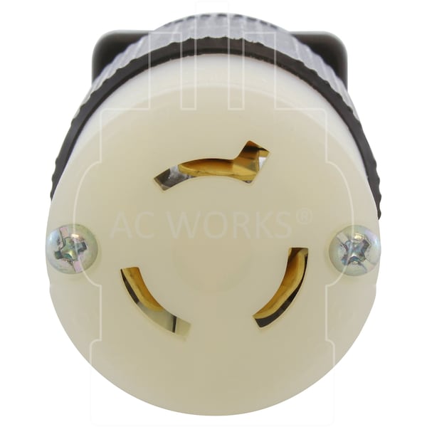 Ac Works NEMA L6-15R 15A 250V 3-Prong Locking Female Connector with UL, C-UL Approval - ASL615R