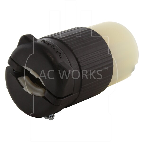 Ac Works NEMA L6-15R 15A 250V 3-Prong Locking Female Connector with UL, C-UL Approval - ASL615R