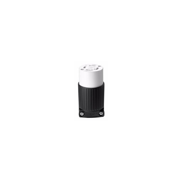 Eaton L1430C Locking, Polarized, Safety Grip Electrical Connector, 125/250 V, 30 A, Nylon - L1430C