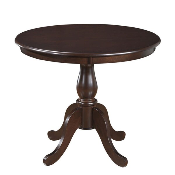 Chesterfield Leather Carolina Chair & Table  Fairview Round Pedestal Dining Table Espresso - 36 in. - CH54339